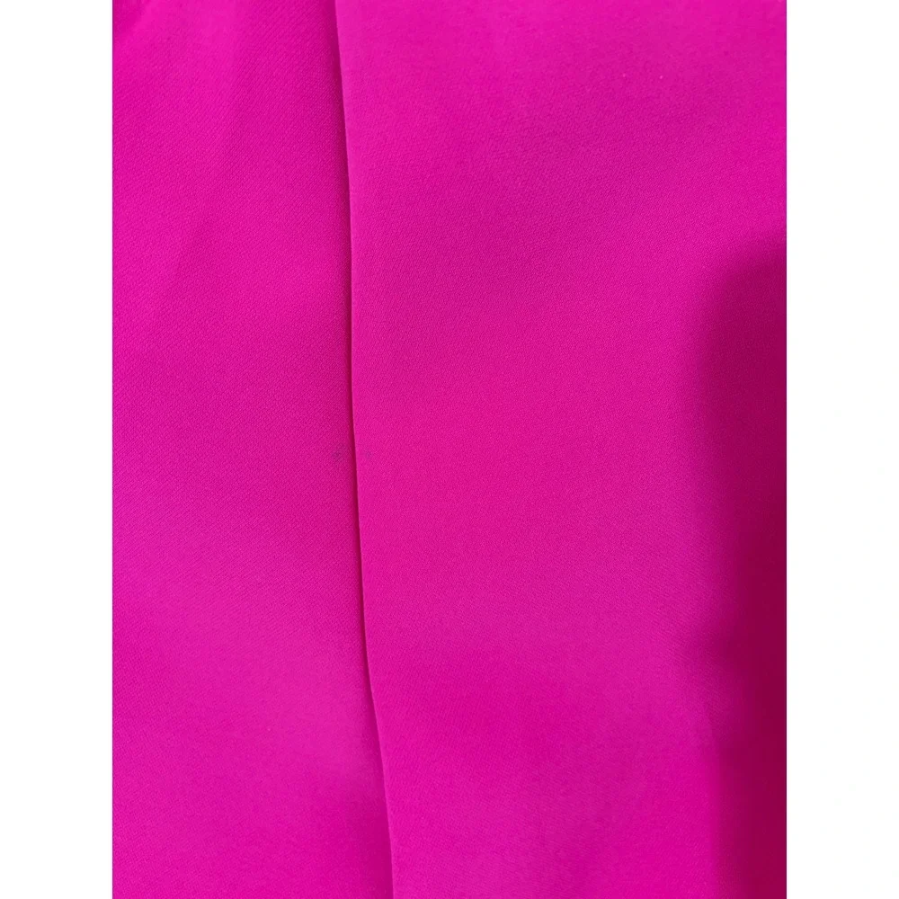 Ann Taylor Magenta Pink Wide Leg Crop Pants Womens 12 NWT business Careerwear - Picture 6 of 9